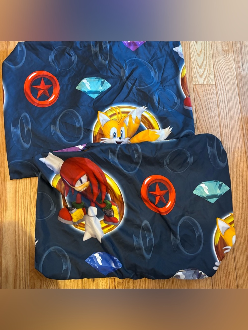 Sonic the Hedgehog Tails & Knuckles Pillow cases (2) - Navy